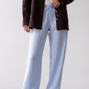 DONNI. The Linen Drawstring Pant Size XLSky / XL